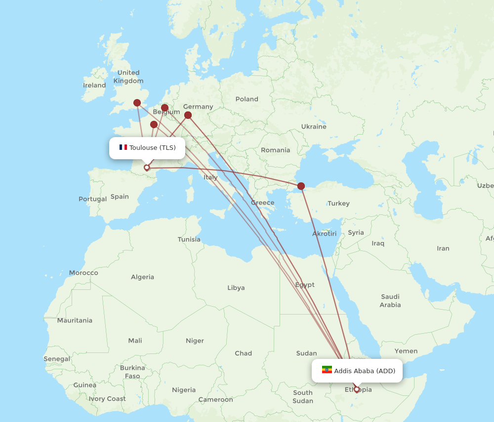 ADD-TLS flight routes