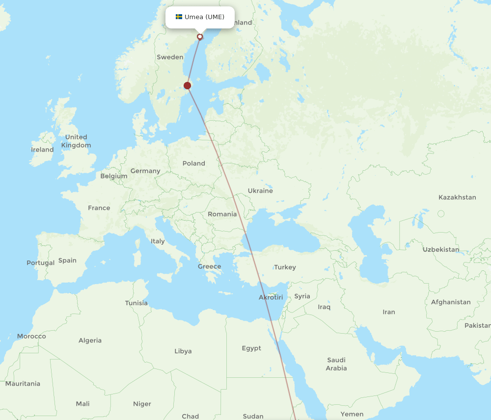 ADD-UME flight routes