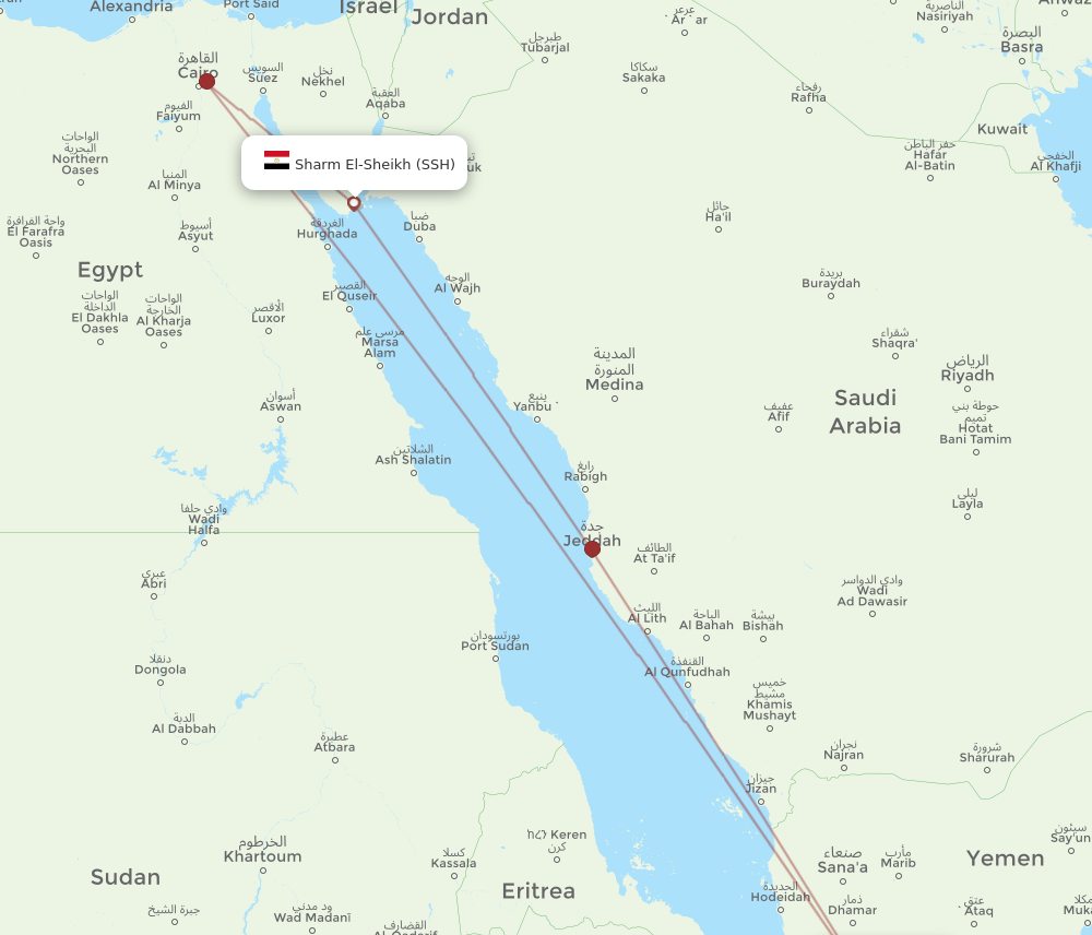ADE-SSH flight routes