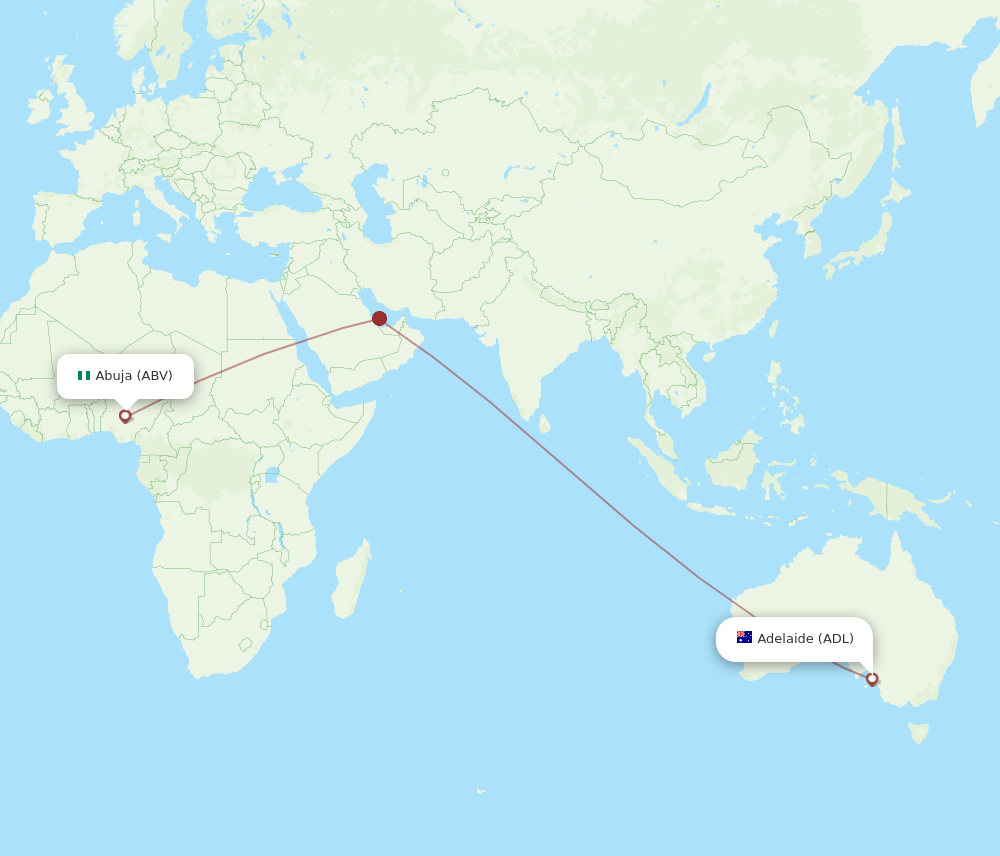 ADL-ABV flight routes