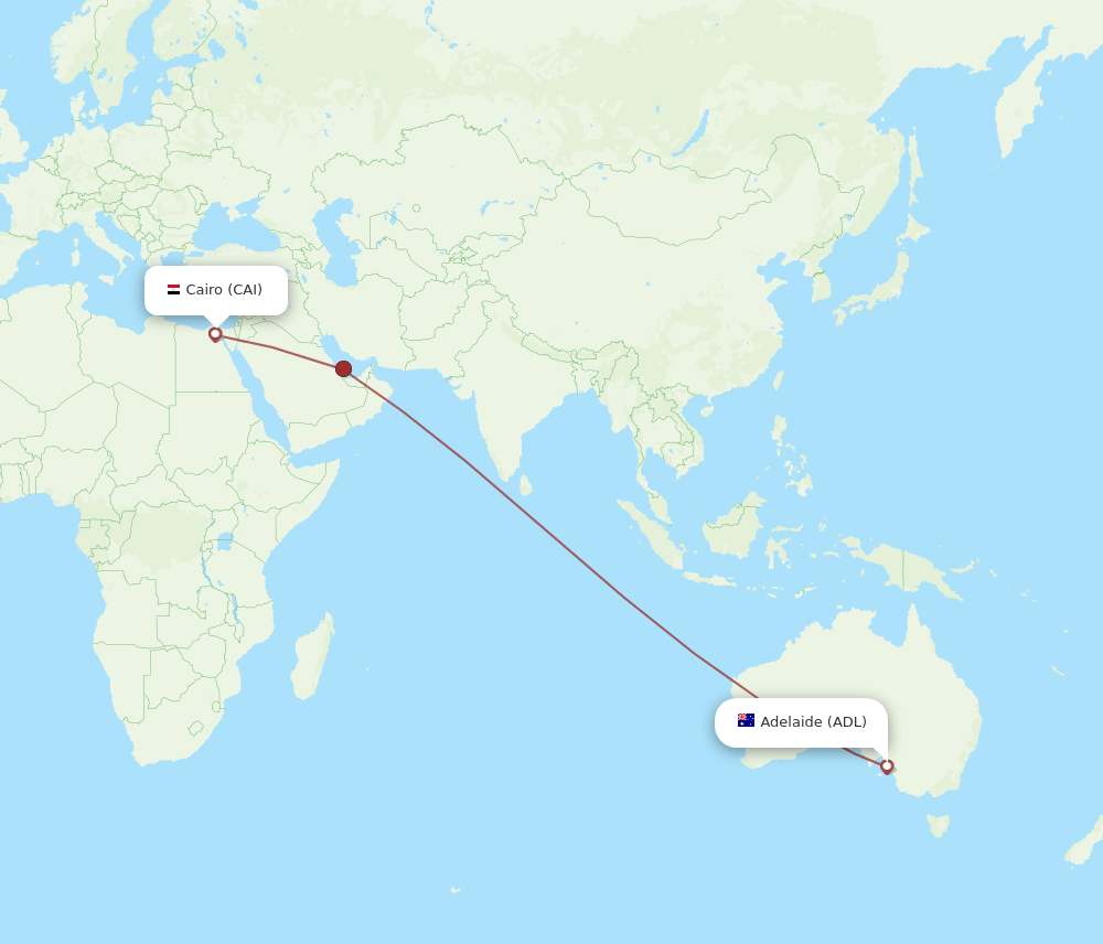 ADL-CAI flight routes