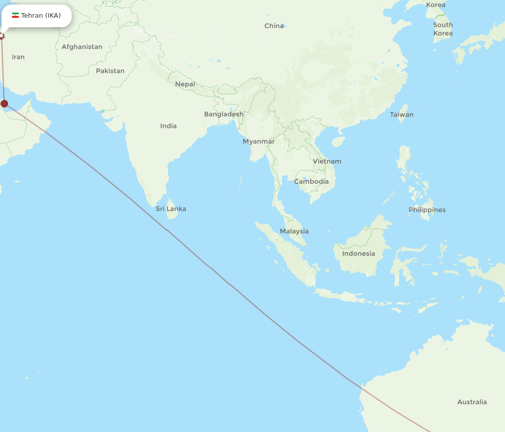 ADL-IKA flight routes