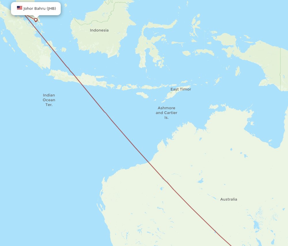 ADL-JHB flight routes