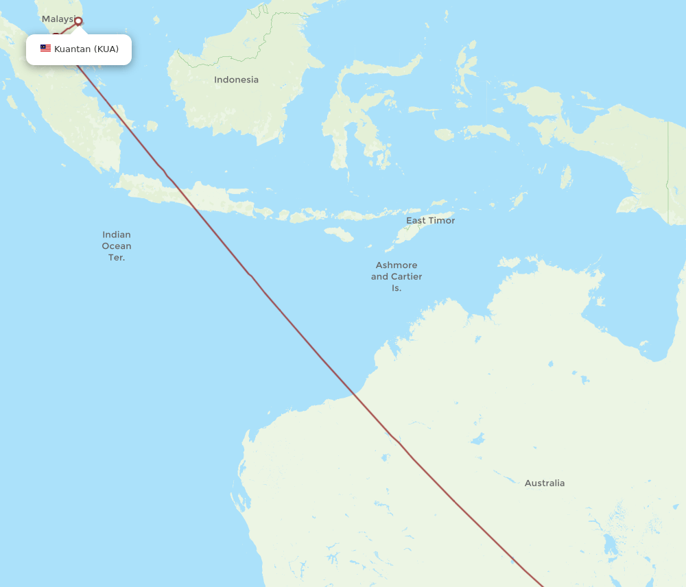 ADL-KUA flight routes