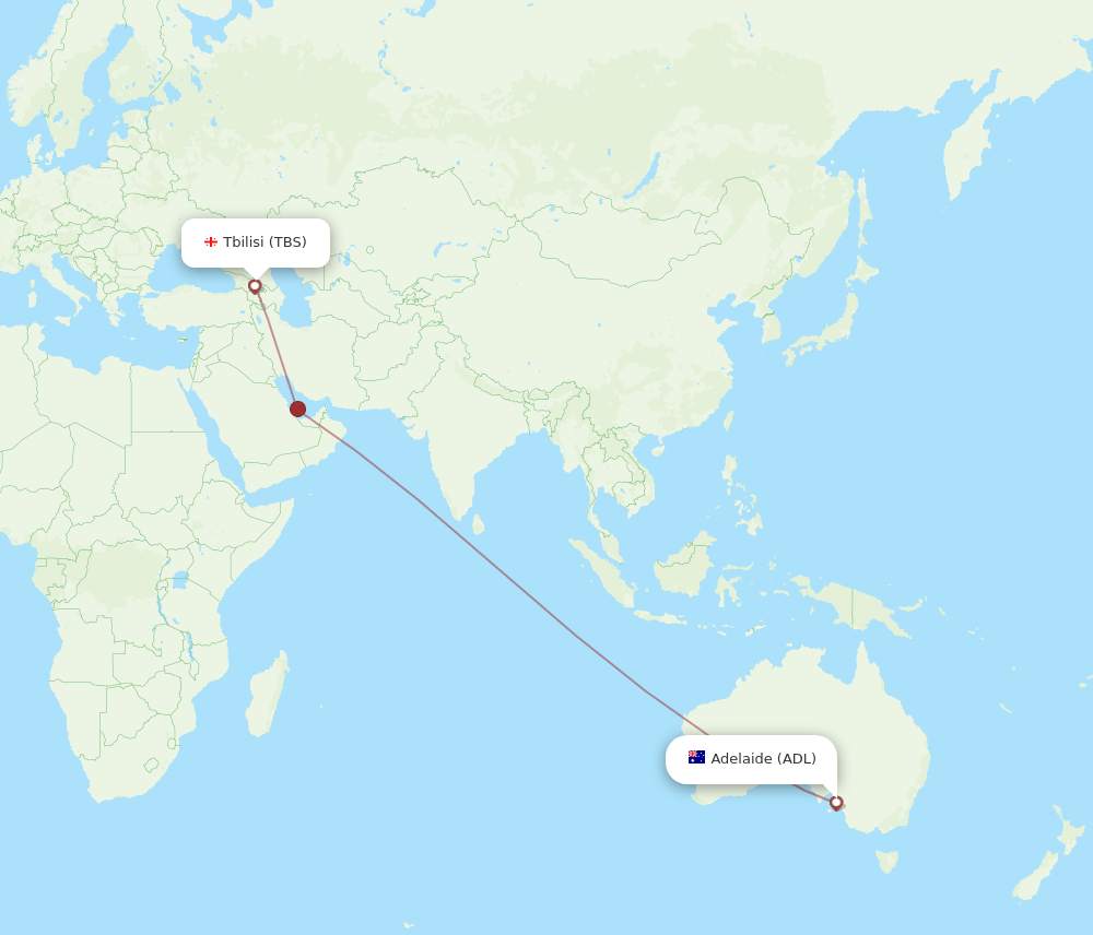ADL-TBS flight routes