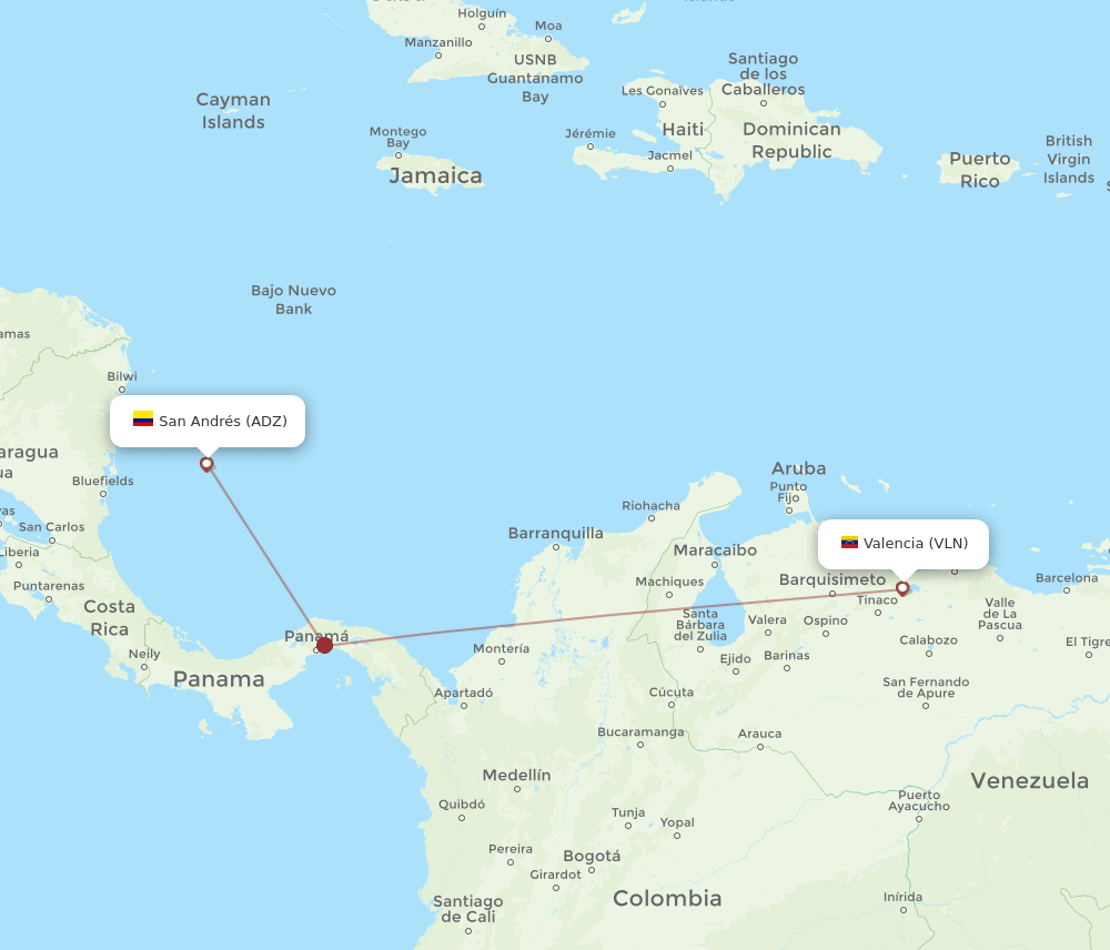 ADZ to VLN flights and routes map