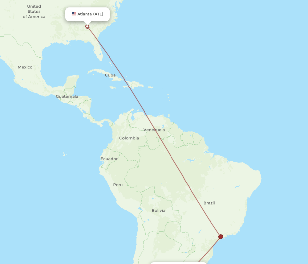 AEP-ATL flight routes