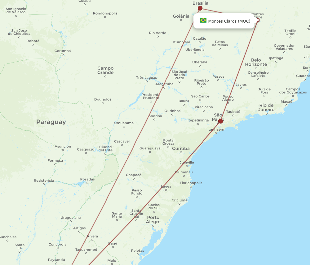 AEP-MOC flight routes
