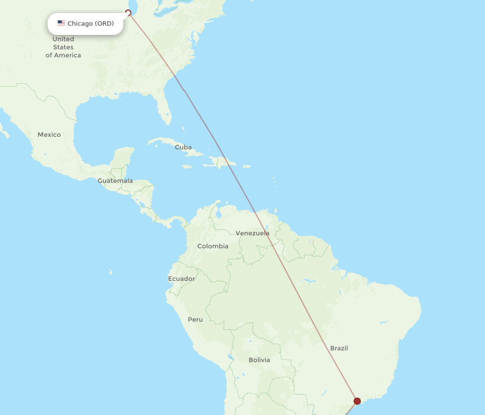 AEP-ORD flight routes