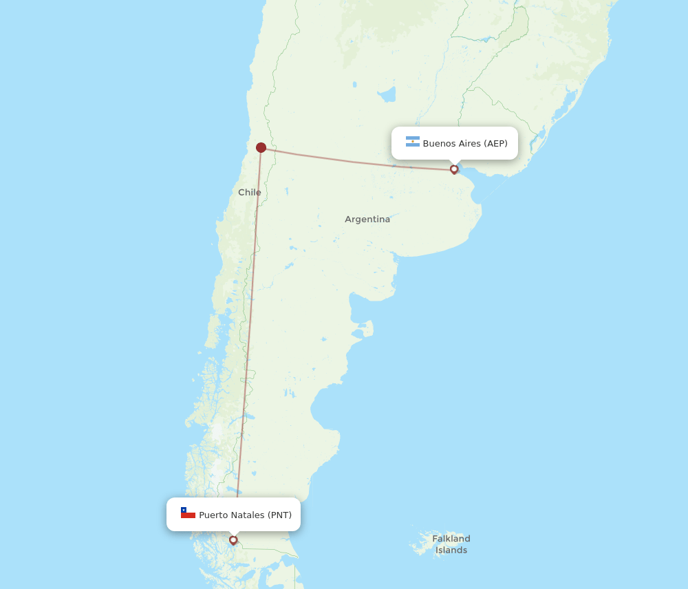AEP-PNT flight routes