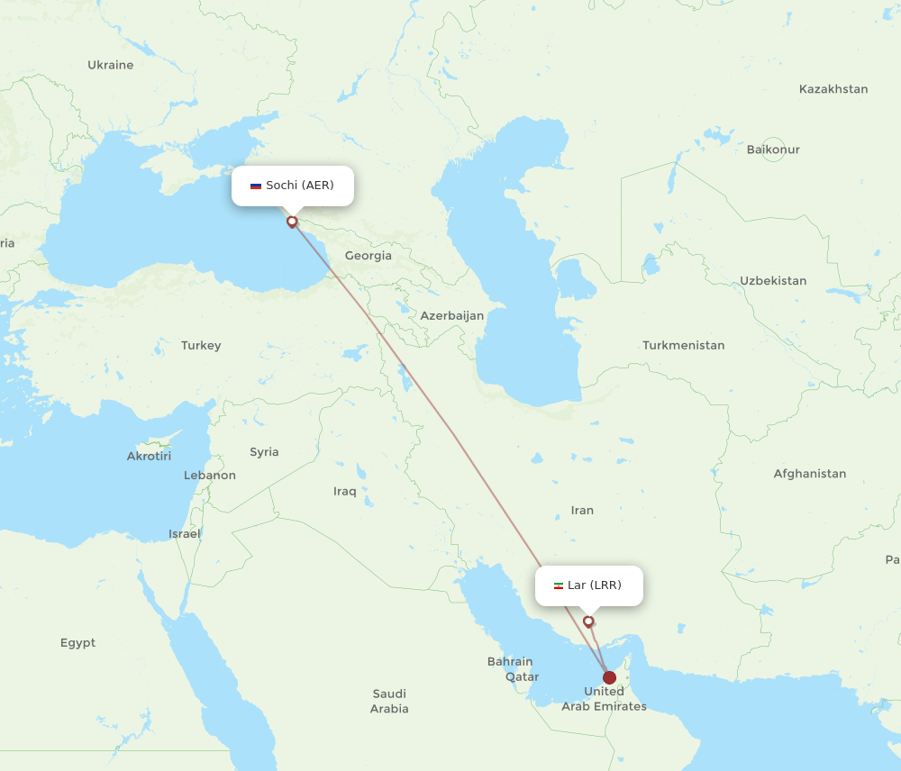 AER-LRR flight routes