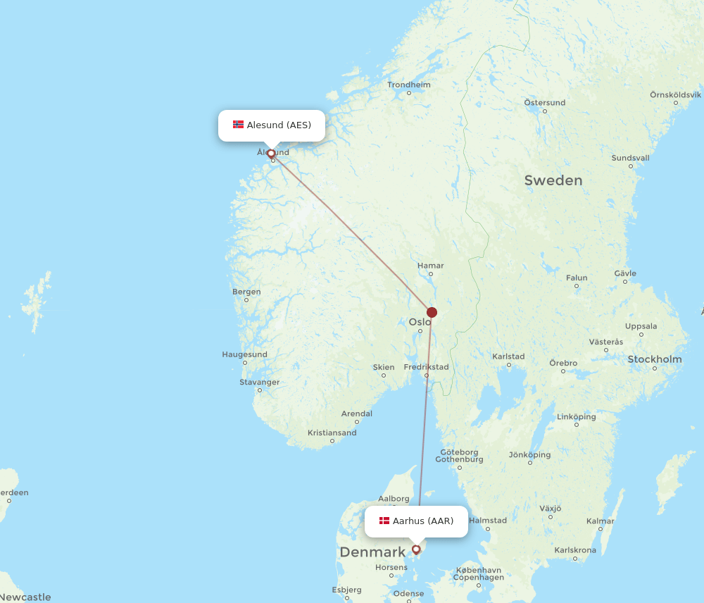 AES-AAR flight routes