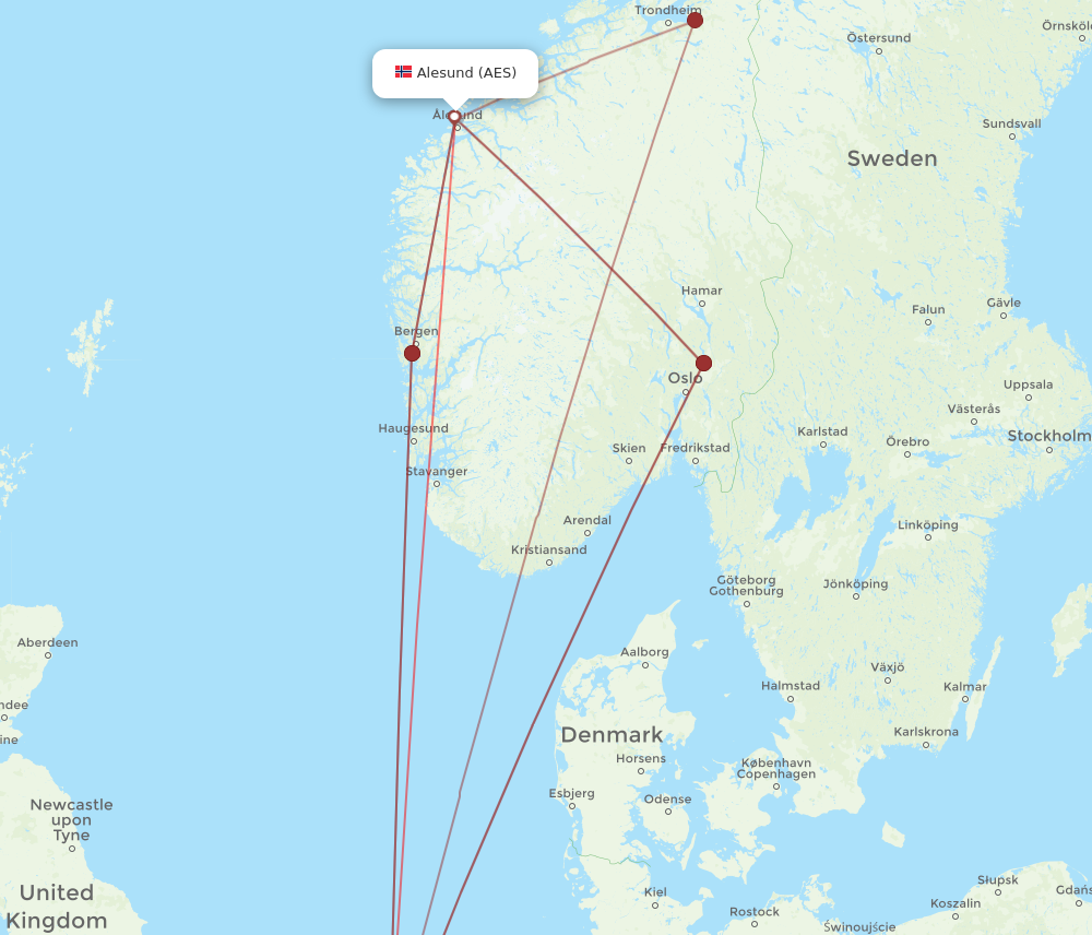 AES to AMS flights and routes map