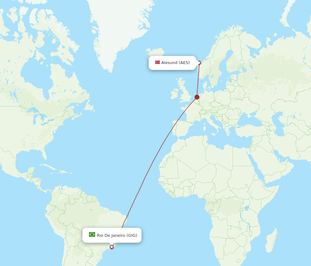 AES-GIG flight routes