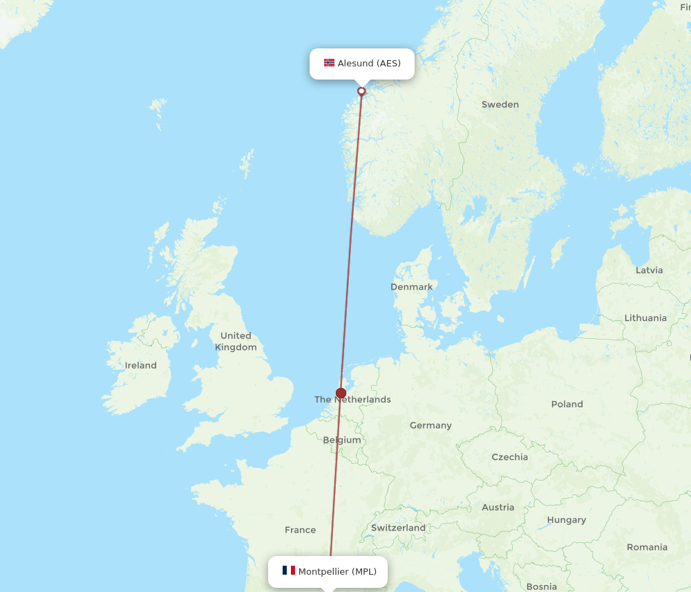 AES-MPL flight routes