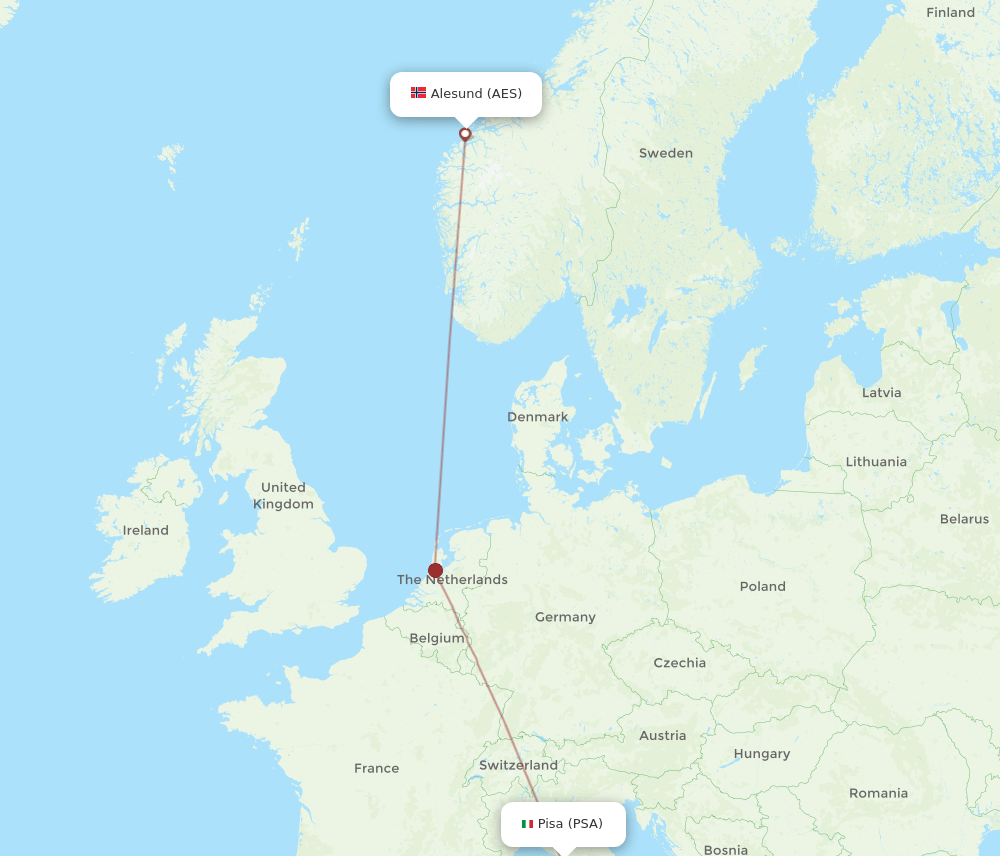 AES-PSA flight routes