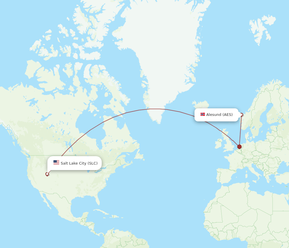 AES-SLC flight routes
