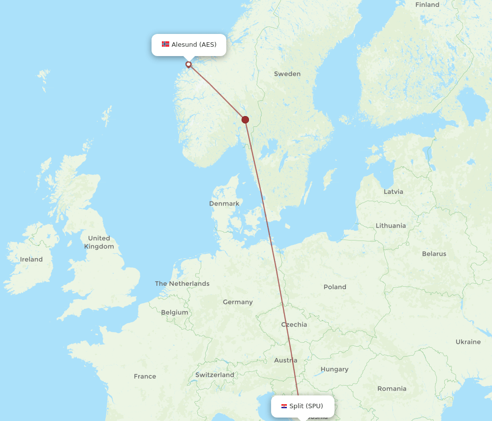 AES-SPU flight routes