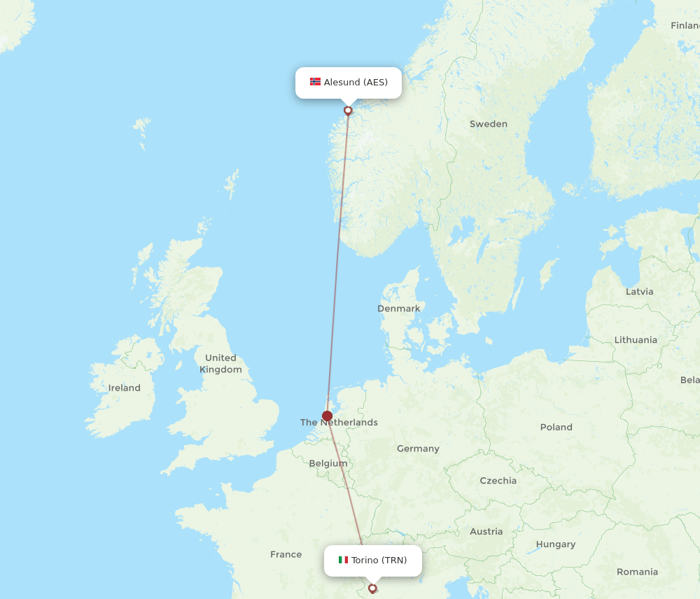 AES-TRN flight routes