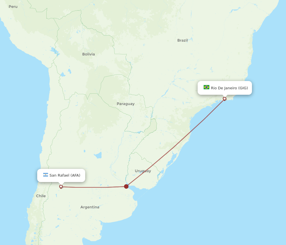 AFA-GIG flight routes