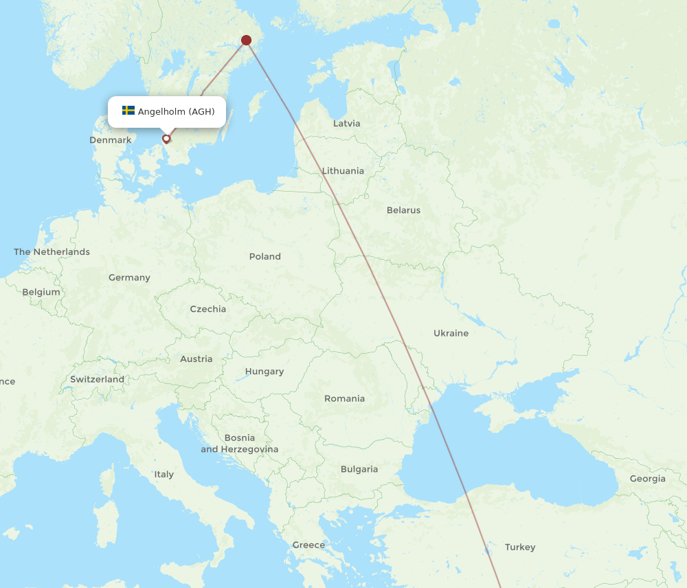 AGH-BEY flight routes
