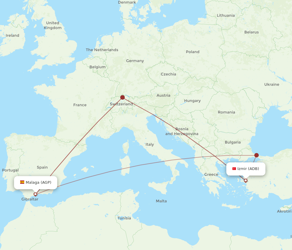 AGP-ADB flight routes
