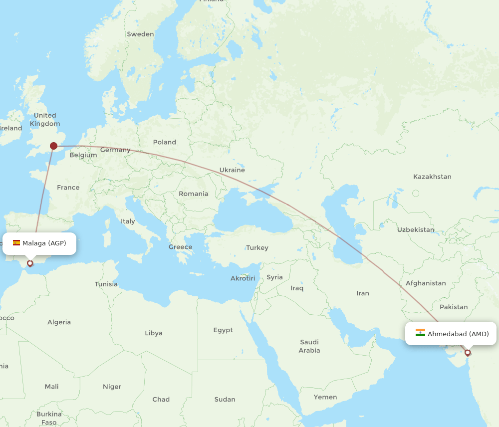 AGP-AMD flight routes
