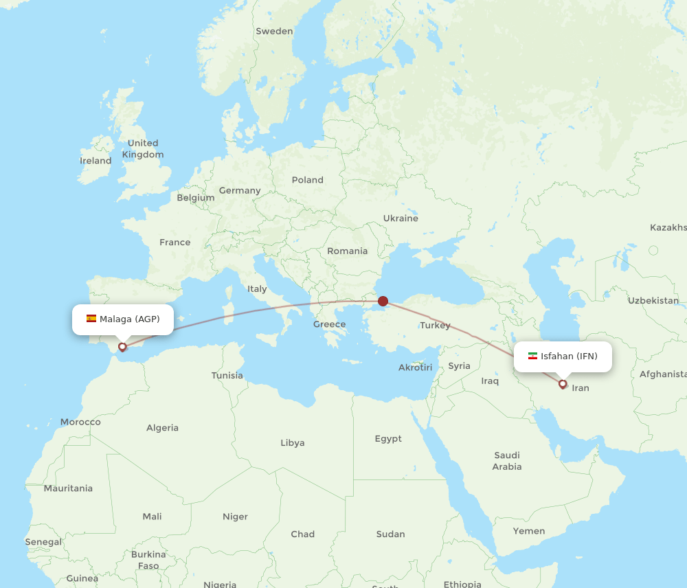 AGP-IFN flight routes