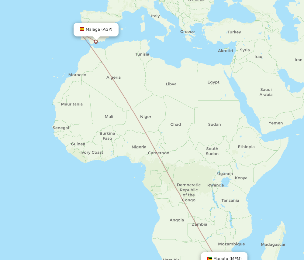 AGP-MPM flight routes