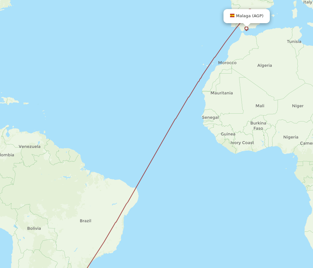 AGP-MVD flight routes