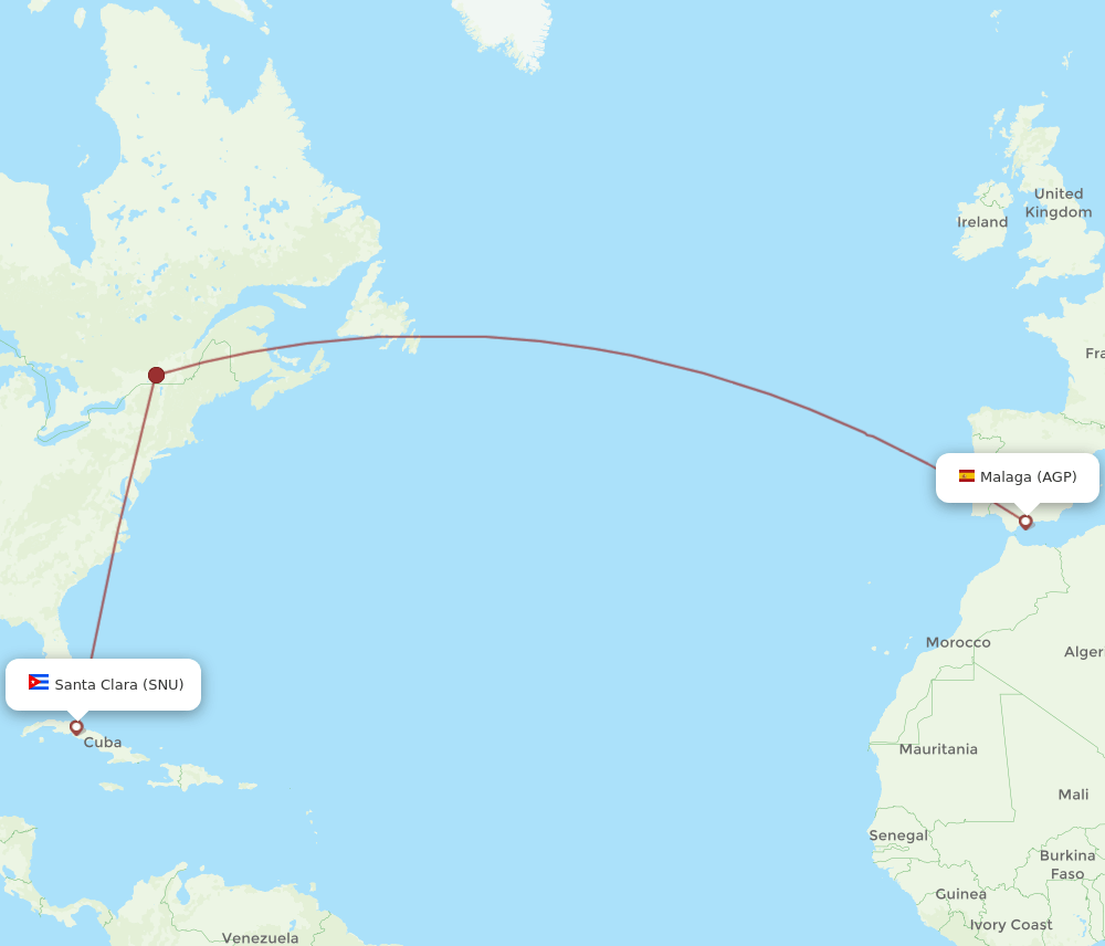 AGP-SNU flight routes