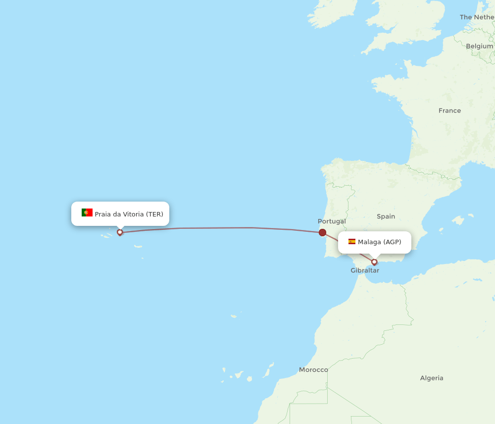 AGP-TER flight routes