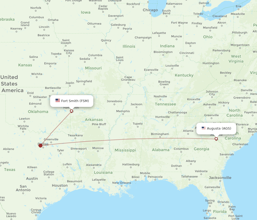 AGS-FSM flight routes