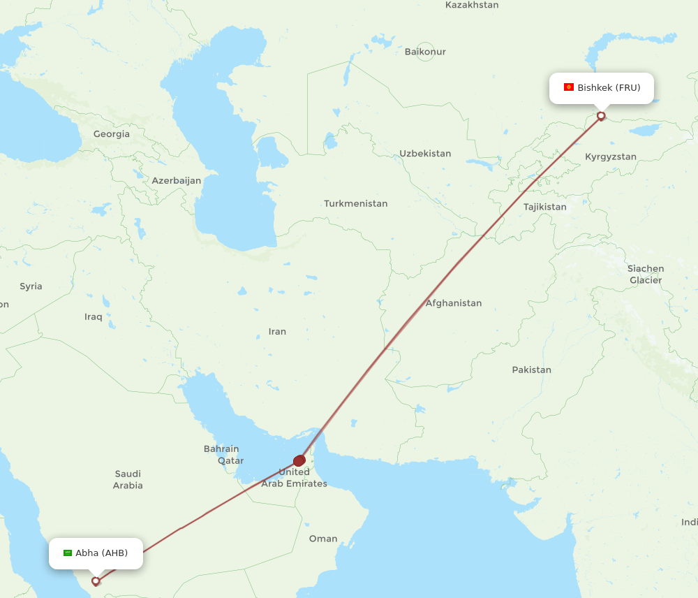 AHB-FRU flight routes