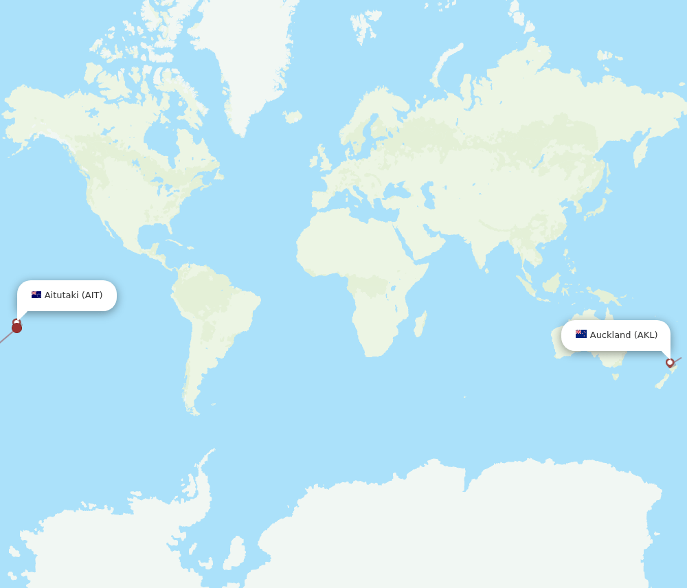 AIT-AKL flight routes