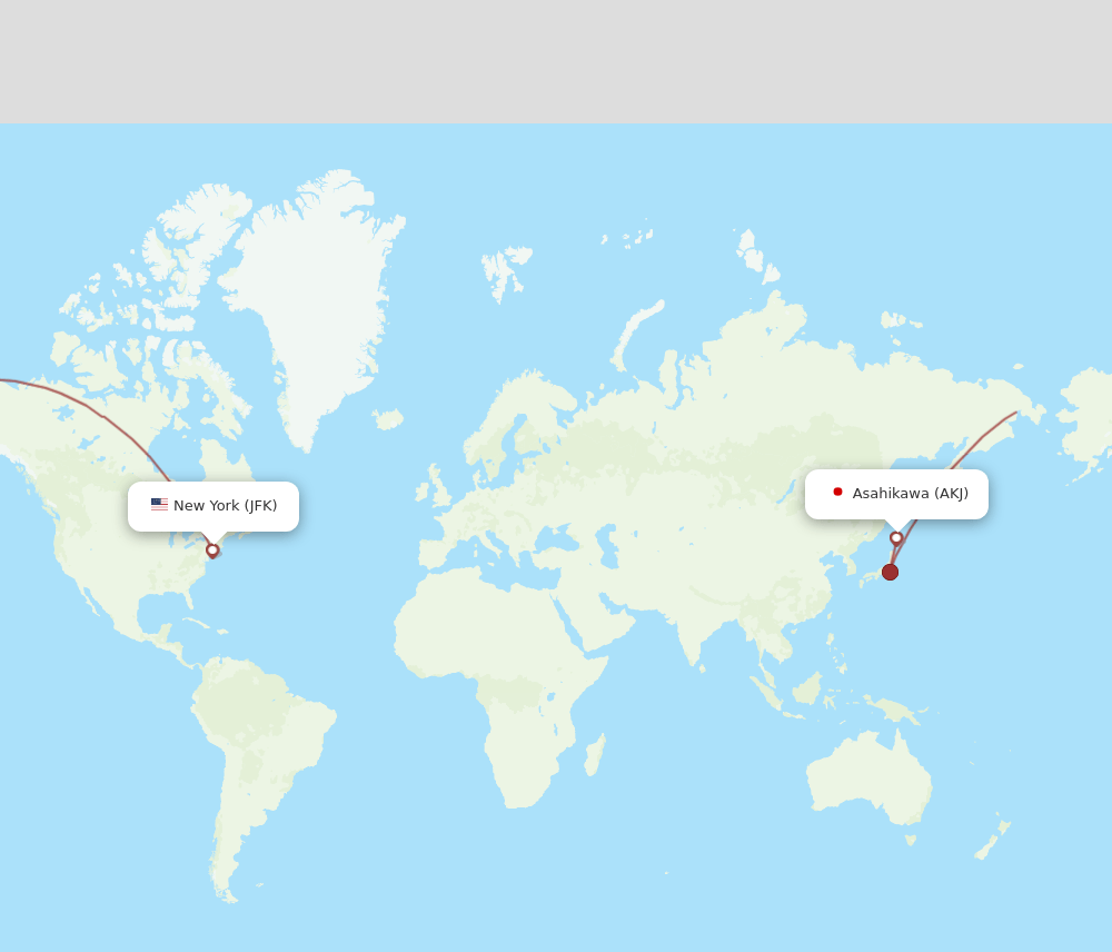 AKJ-JFK flight routes