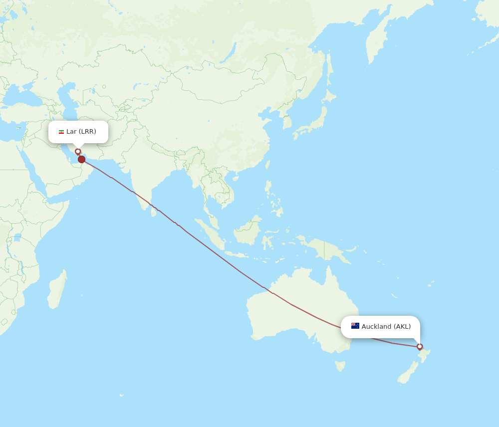 AKL to LRR flights and routes map