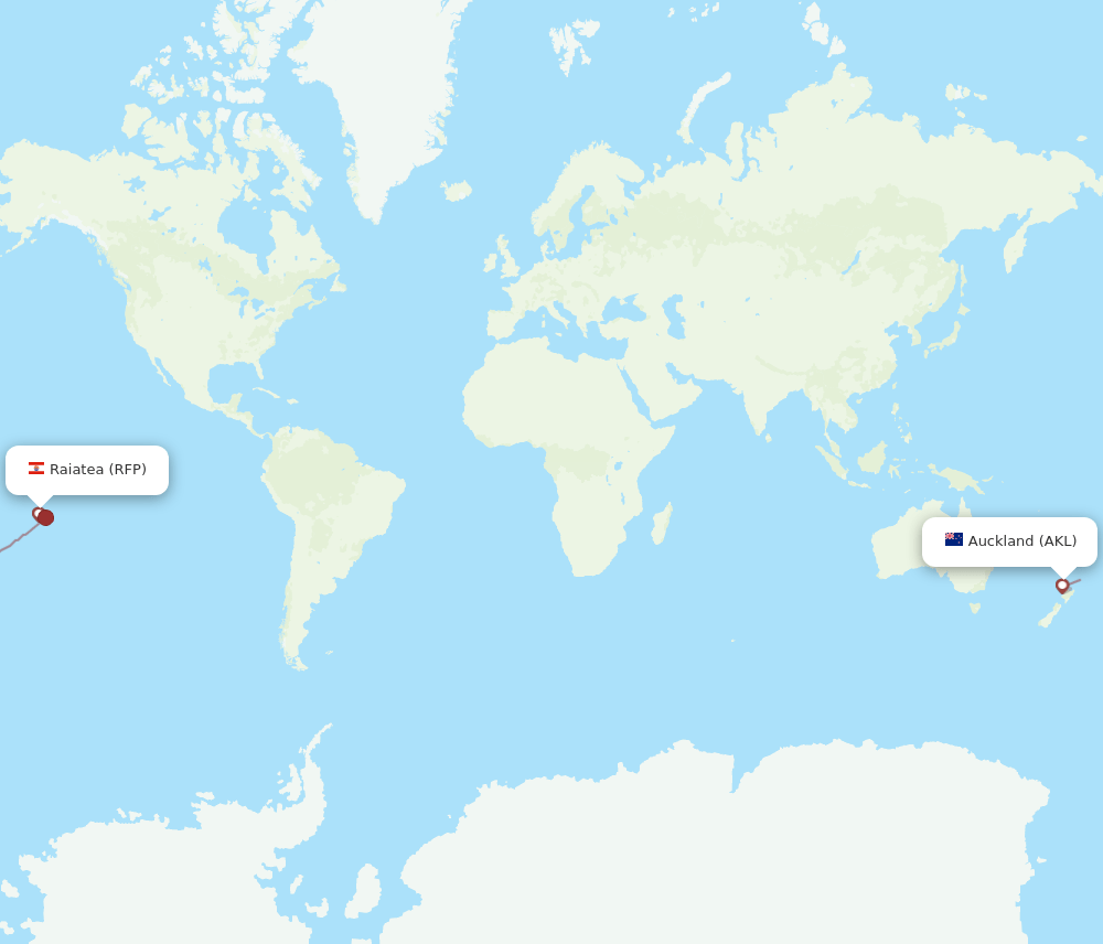 AKL-RFP flight routes