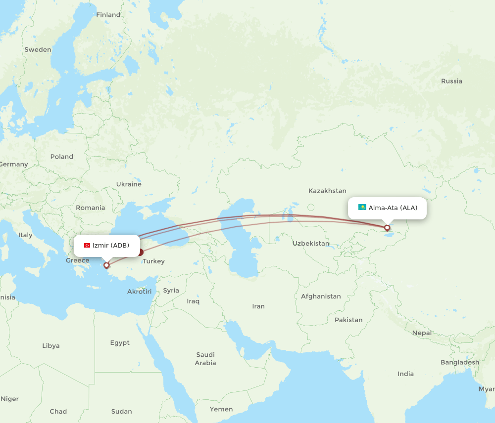 ALA-ADB flight routes