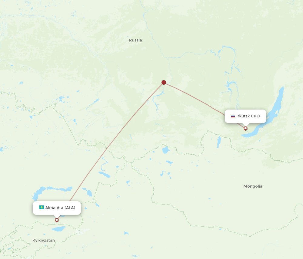 ALA-IKT flight routes