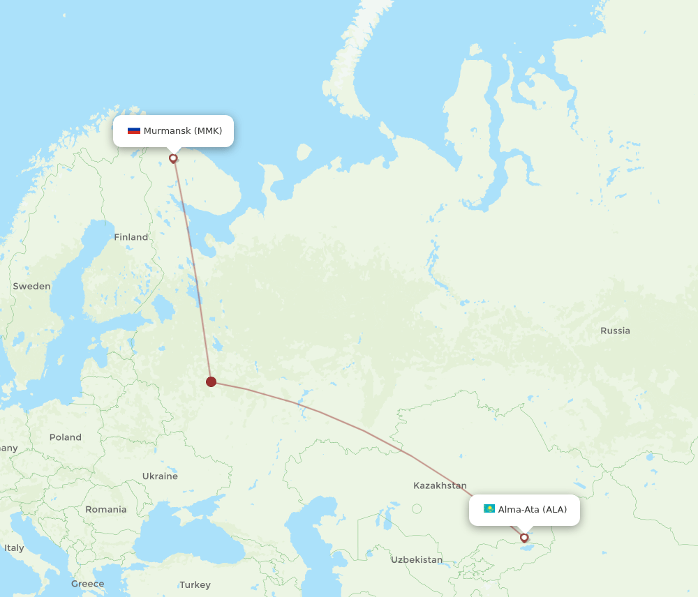 ALA-MMK flight routes