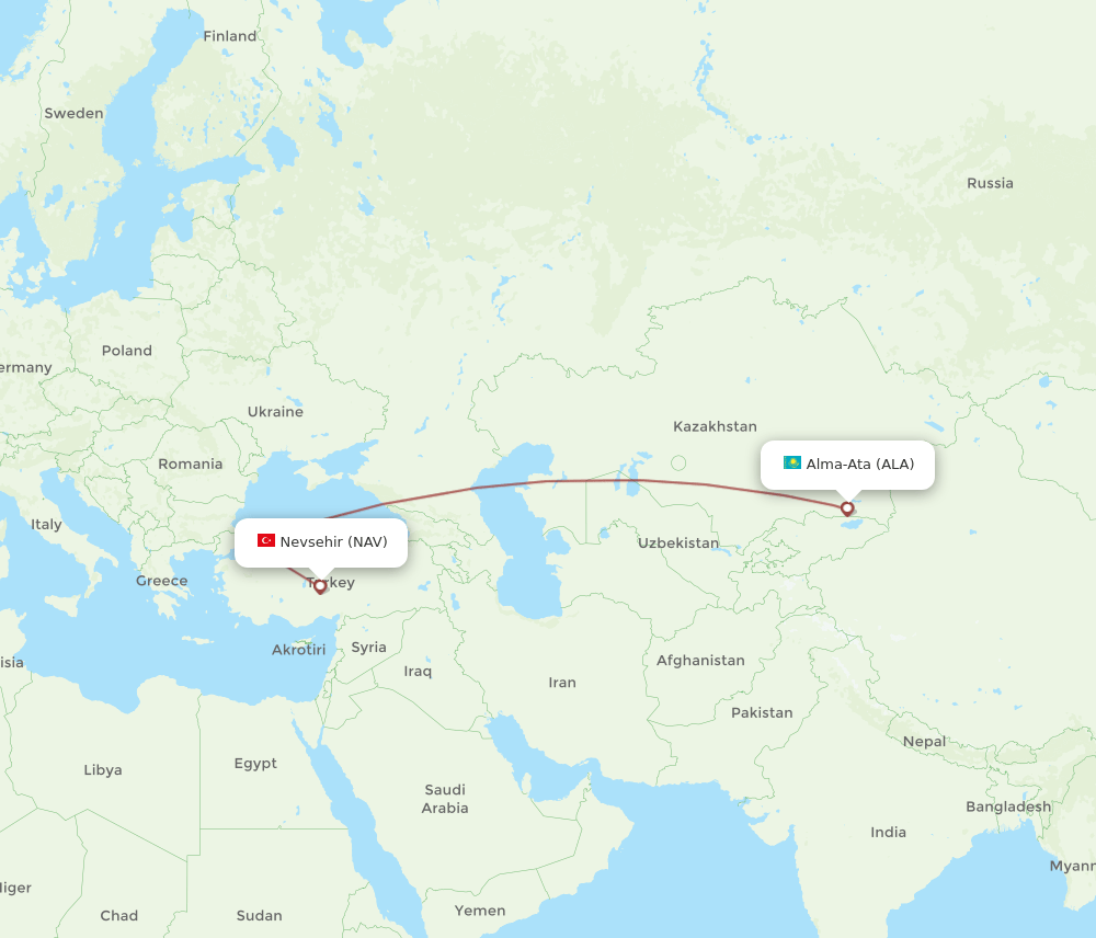 ALA-NAV flight routes