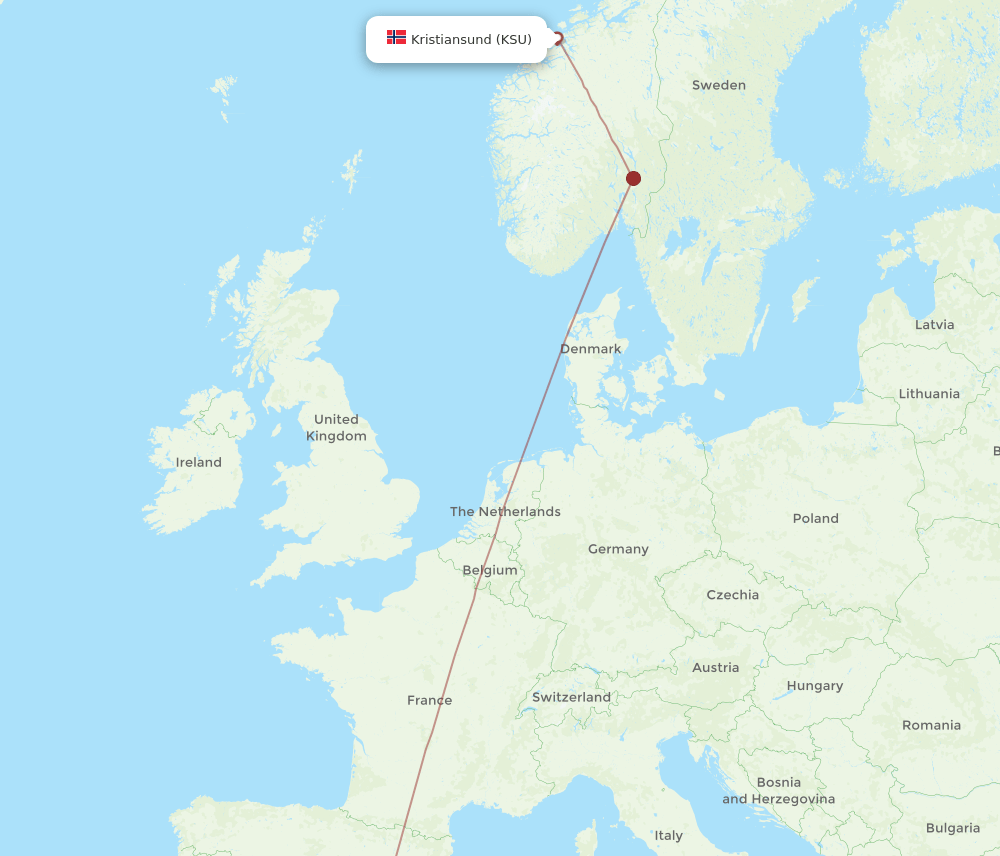 ALC-KSU flight routes