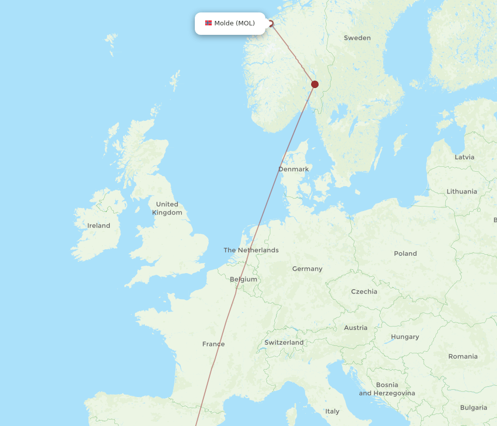 ALC-MOL flight routes