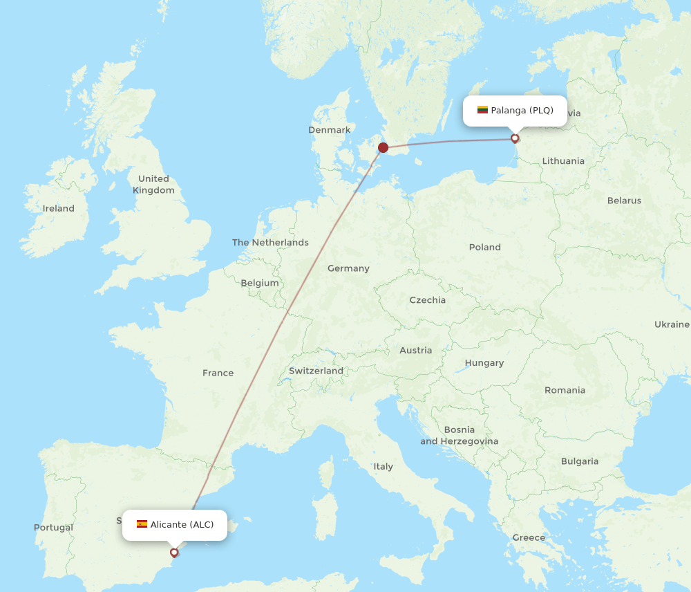 ALC-PLQ flight routes