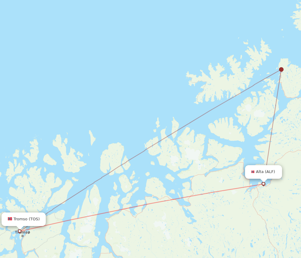 ALF-TOS flight routes