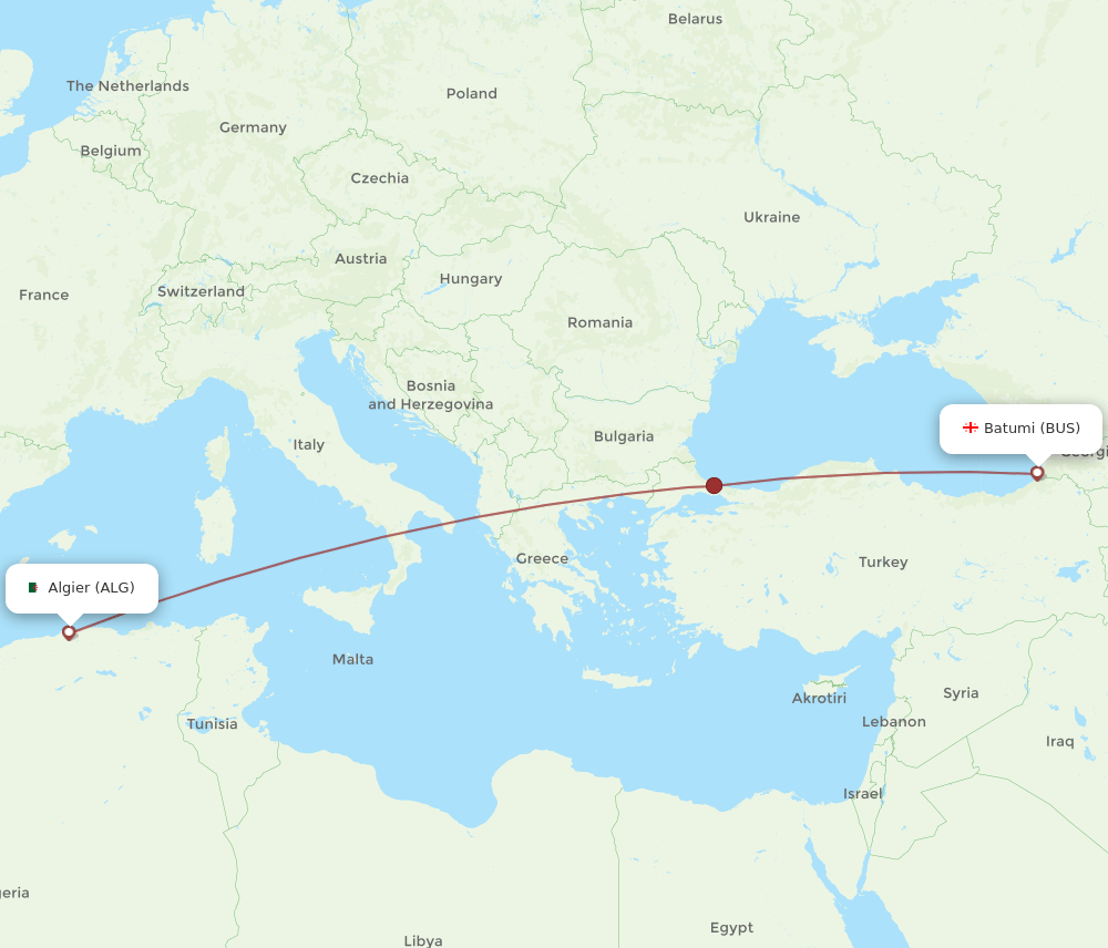 ALG-BUS flight routes