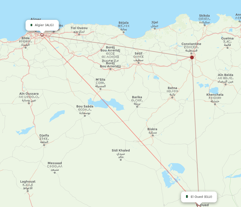 ALG-ELU flight routes