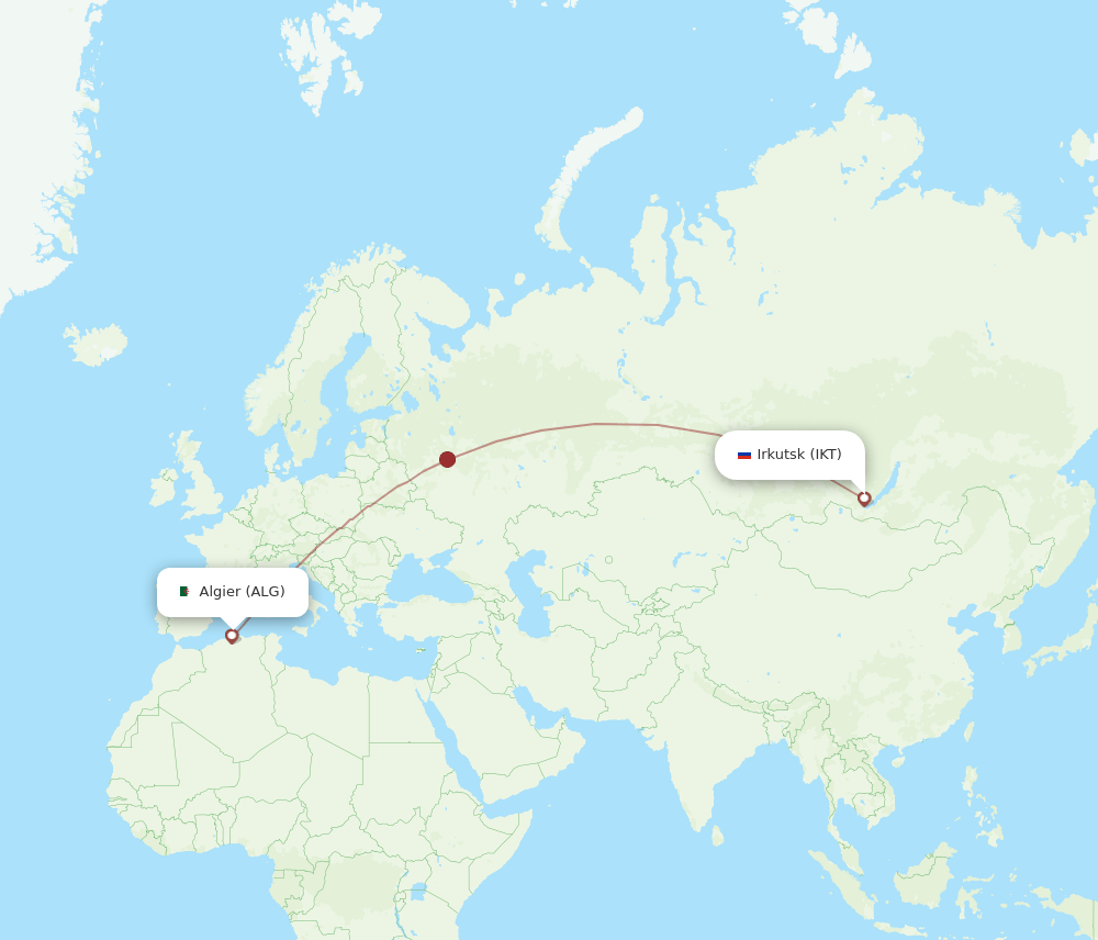 ALG-IKT flight routes
