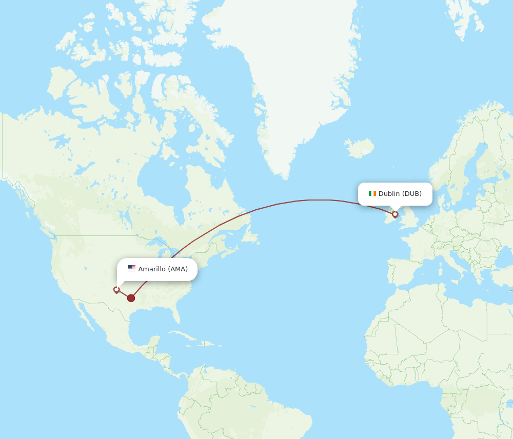 AMA-DUB flight routes